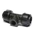 Tee Adapter Female Branch Thread, 1 inch CTS Compression x 1 inch CTS Compression x 3/4 inch FIP thread
